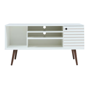 Fernsehschrank Vare 130x40x66 cm Weiß [en.casa]