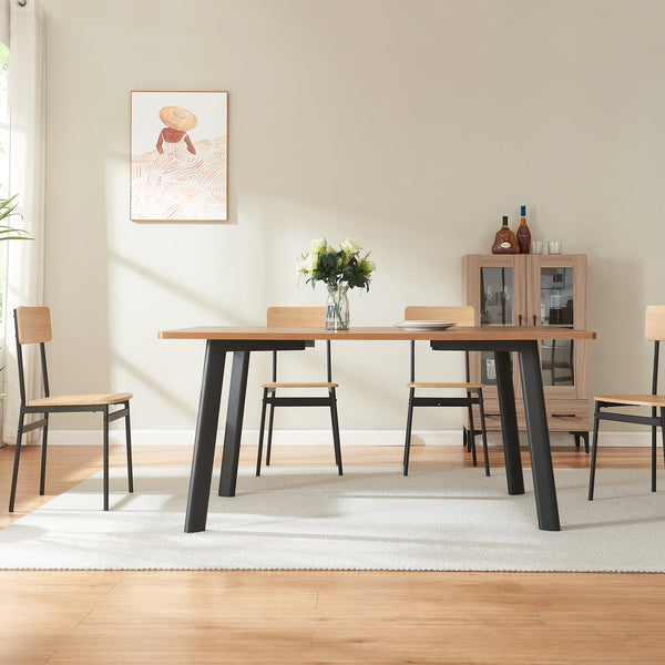 Tischbeine Hostang 4er-Set 50x8x71 cm Schwarz [en.casa]