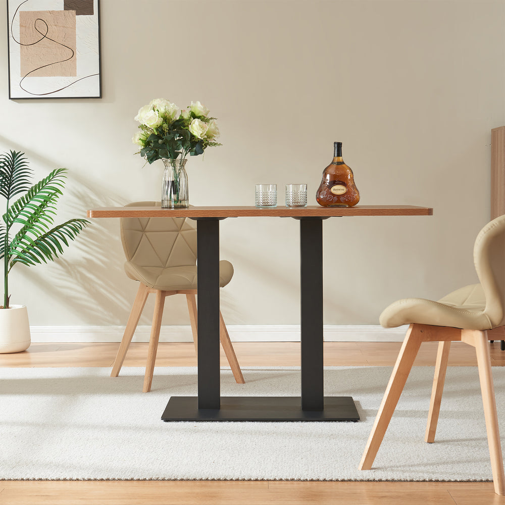 Tischgestell Vadejord Stahl 70x40x73 cm Schwarz [en.casa]