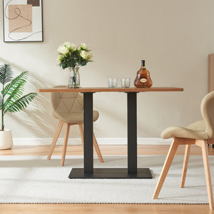 Tischgestell Vadejord Stahl 70x40x73 cm Schwarz [en.casa]