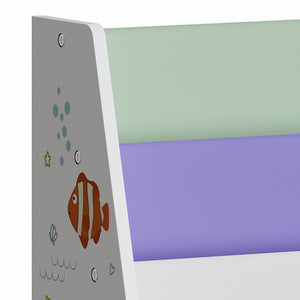 Kinderregal Hornnes 60x62x28 cm Aqua Dream Motiv [en.casa]