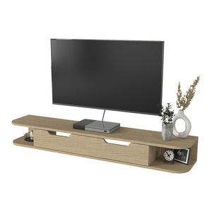 TV-Lowboard hängend Karjali 150x30x19 cm Eicheoptik [en.casa]