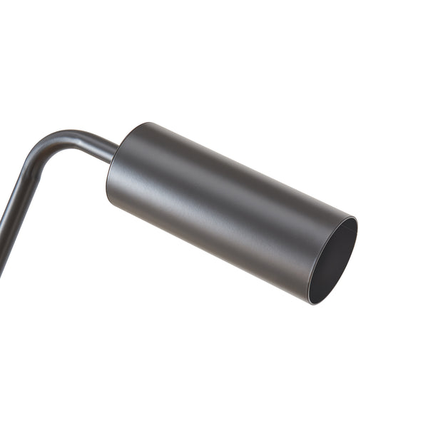 Stehleuchte Vatka GU10 Metall Schwarz / Marmor, weiß [lux.pro]