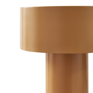 Tischleuchte Kömn Metall 37x30x30 cm Braun [lux.pro]