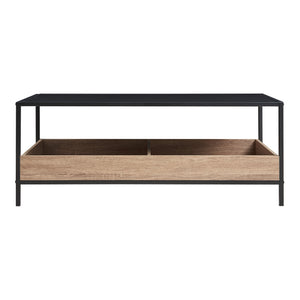 Couchtisch Belana 100x48x39 cm Schwarz/Eicheoptik [en.casa]