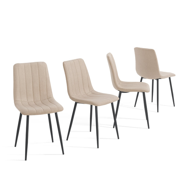 Essgruppe Hemnes 5-teilig Eicheoptik/Hellbraun [en.casa]