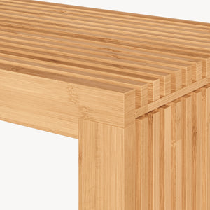 Schuhbank Korjad 90x33x43 cm Bambus [en.casa]