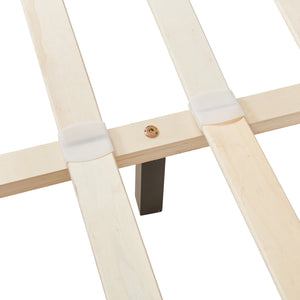 Kunstlederbett Albacete 140x200 cm Schwarz Corium