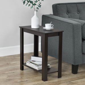 Beistelltisch Chur 60 x 30 x 61,3 cm braun en.casa