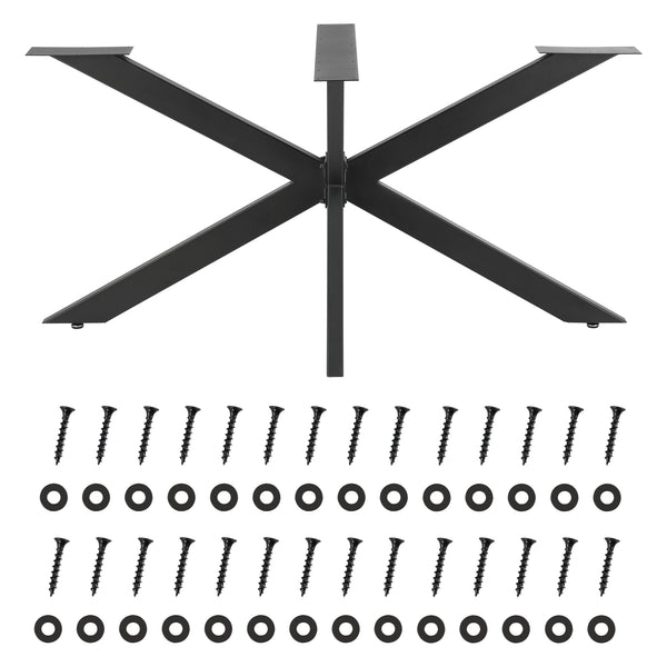 Tischgestell Oberau 150x78x71 cm Schwarz [en.casa]