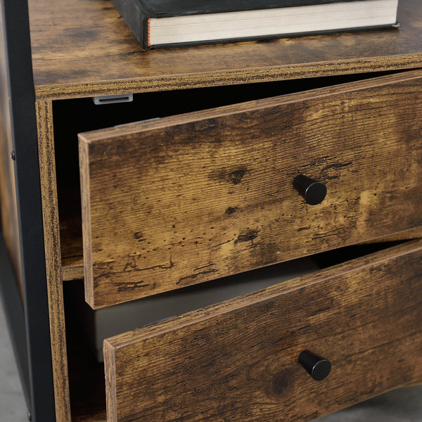 Beistelltisch Alstahaug mit Schrankfächer 59x45x40cm [en.casa]