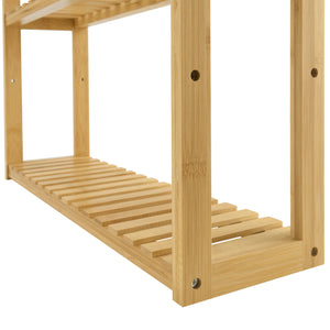 Bambusregal Örnsköldsvik 60x15x54cm Natur Holz [en.casa]