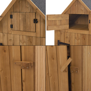Geräteschrank Ottrott 179x77x54cm Kaminholzlager Brennholzregal [en.casa]
