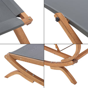 Doppelliege Karystos 197x156x144cm Dunkelgrau [en.casa]