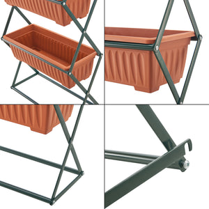 Vertikalbeet Veenendaal 51x21x125 cm 4-stufig [en.casa]