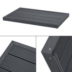 WPC Bodenplatte Nürtingen für Solardusche 101x63x5,5cm [en.casa]