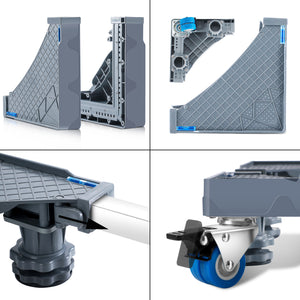 Waschmaschinen-Untergestell Maisach 8 Füße max. 500 kg [en.casa]