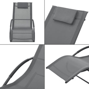 Schaukelliege Tarent 150 kg Dunkelgrau [en.casa]