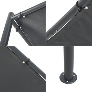 Pavillon Carunchio 300x285x248cm Dunkelgrau [en.casa]