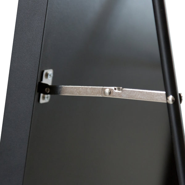 Standspiegel Bugnara 160x40cm neigbar Schwarz [en.casa]