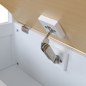 Kindertischset Lousame Kiefernholz Natur / Weiß [en.casa]