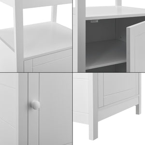 Beistelltisch Merijärvi 79x48x39cm Weiß [en.casa]