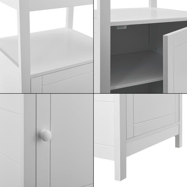 Beistelltisch Merijärvi 79x48x39cm Weiß [en.casa]