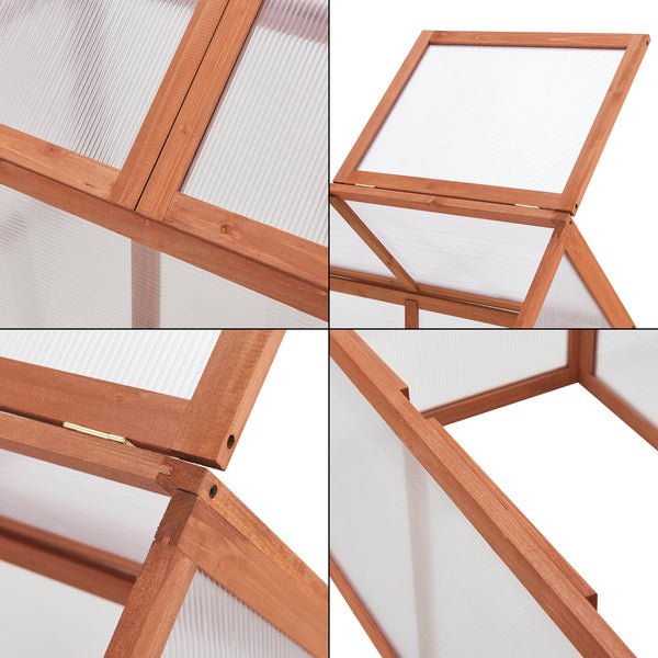 Frühbeet Duiven 100 x 55 cm Kiefernholz [casa.pro]