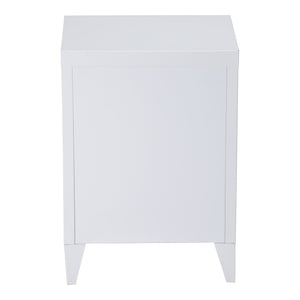 Nachtschrank Inari Türgriff links Stahl [en.casa]