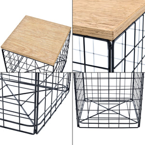 Korbtisch Indalsälven 40 x 40 x 42 cm [en.casa]