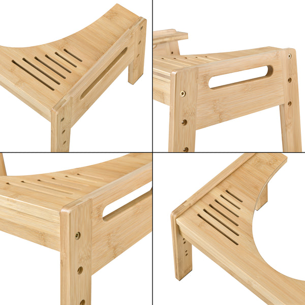 Toilettenhocker Kalajoki Toilettenhilfe Bambus [en.casa]