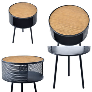 Beistelltisch Bjørnsund rund 34 cm breit [en.casa]