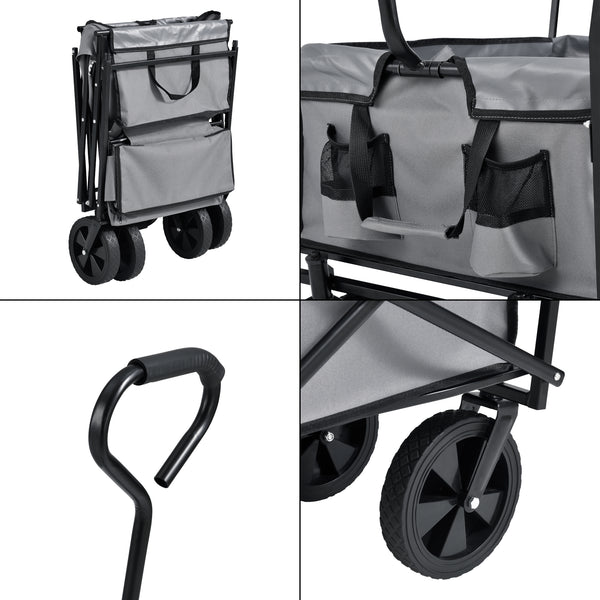 Bollerwagen mit Dach bis 70 kg Transportwagen [pro.tec]