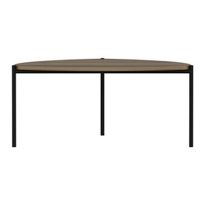 Couchtisch Gladsaxe 40x90x89 cm Walnussoptik / Schwarz [en.casa]
