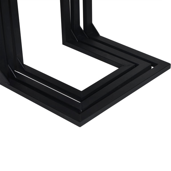 Satztisch Rørvig im 3er Set Kiefernholz, gebeizt [en.casa]