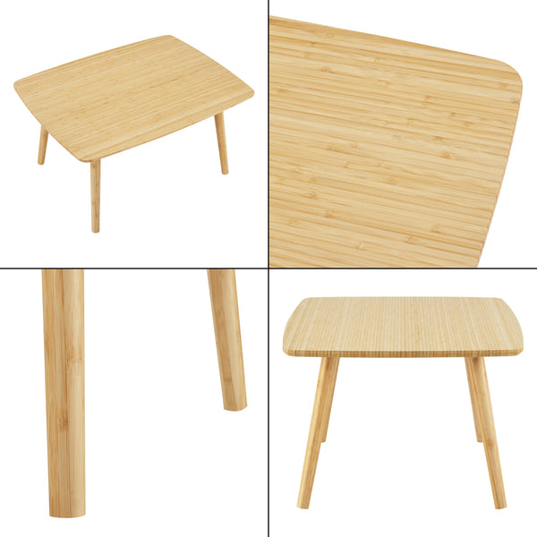 Couchtisch Nurmijärvi Bambus 40x80x60 cm [en.casa]