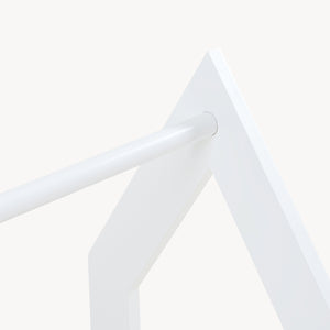 Garderobenständer Værløse 78x75x35cm Weiß [en.casa]