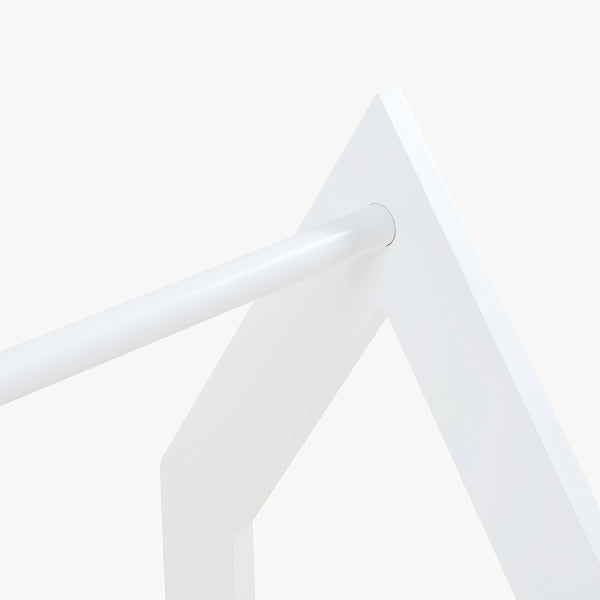 Garderobenständer Værløse 78x75x35cm Weiß [en.casa]