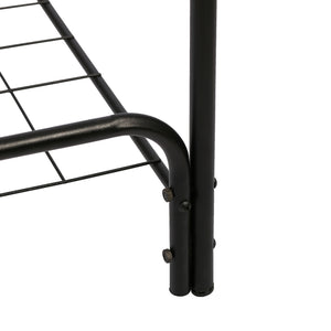 Garderobenständer Vallø aus Metall Schwarz [en.casa]