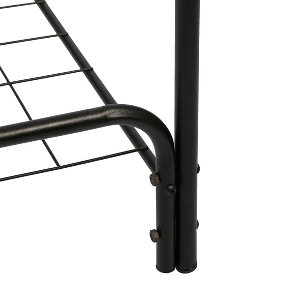 Garderobenständer Vallø aus Metall Schwarz [en.casa]