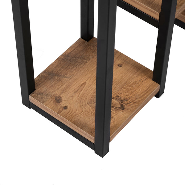 Pflanzregal Rosenholm mit 6 Ablagen Holzfarben [en.casa]