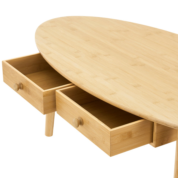 Couchtisch Harboøre Bambus Natur [en.casa]