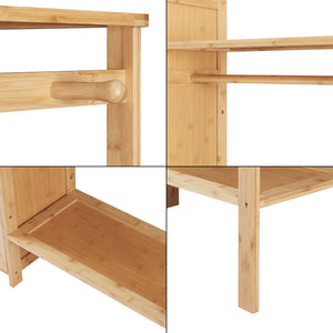 Garderobenständer Oldsum Bambus [en.casa]