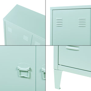 Metallschrank Oripää - 90x80x33cm - Pastellgrün