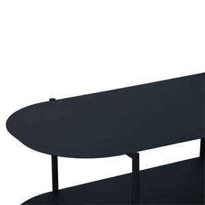 Couchtisch Enebakk 112x62x40,5cm Schwarz, matt [en.casa]