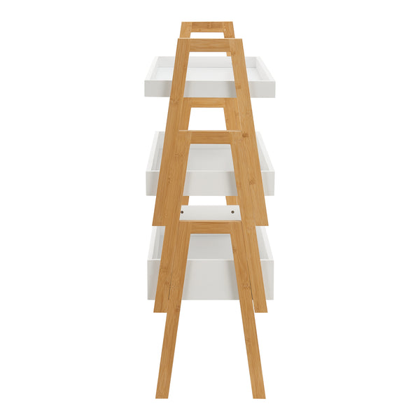 Standregal Hitra 3-tlg. Bambus [en.casa]