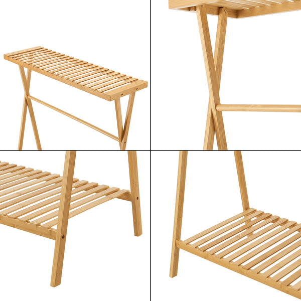 Garderobenständer Horten Bambus [en.casa]