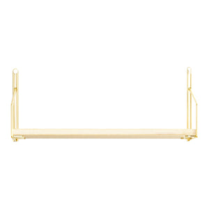 Wandregal Muurame 40x14x17 cm Goldfarben [en.casa]