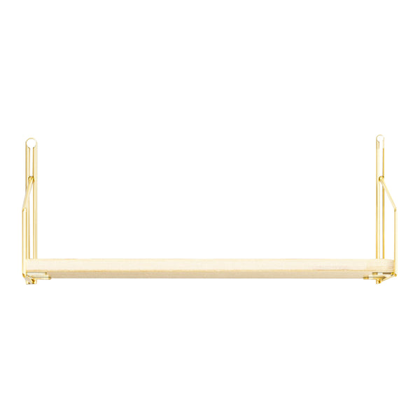 Wandregal Muurame 40x14x17 cm Goldfarben [en.casa]