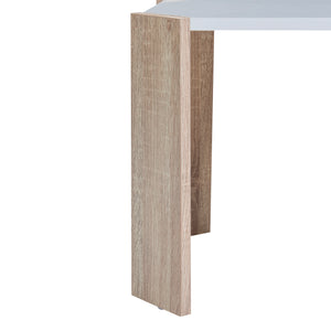 Satztisch Rantasalmi 3er Set Weiß/Eiche-Optik [en.casa]